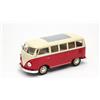 OPO 10 - Automodello Welly in Scala 1/24, Compatibile con Volkswagen T1 Bus 1963 Bicolore Crema e Rosso - VW - 22095-Rosso