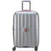 DELSEY PARIS St. Tropez Hardside - Valigia espandibile con ruote girevoli, platino, Checked-Medium 24 Inch, St. Tropez Hardside Valigia Espandibile Con Ruote Spinner