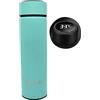 Abcsea 1 Pezzo Borraccia in Acciaio Inox Visualizzazione della Temperatura, Thermos per Bevande Calde o Fredde, Borraccia Termica, Tazza Termica da Viaggio, Bottiglia Acqua, Verde