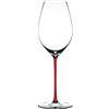 RIEDEL 4900/28R Fatto A Mano Calice da champagne con stelo rosso, cristallo