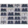 KigerNee Set di 20 scatole per scarpe in plastica, con porta, trasparenti, impilabili, facili da montare, 33 x 23 x 14 cm, per scarpe fino alla taglia 43, colore: bianco nuvola trasparente