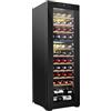 SCHMÉCKÉ Frigorifero per 44 bottiglie di vino a doppia zona - Grande cantina indipendente - 41f-64f controllo digitale della temperatura frigorifero per vino rosso, bianco, champagne o spumante - nero