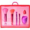 Beter - Set Pennelli e Spugne per trucco, 4 Pennelli Vegani e 2 Spugne, Set pennelli trucco, Pennelli per viso e occhi, Per cipria, blush e ombretti, Beauty Blender, Regalo Ideale