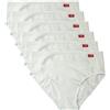 Liabel Slip Midi Donna Cotone Elasticizzato Pacco da 6 pz, Art.T25 Bianco 4 (M)