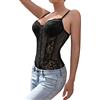 Rongseng Body Donna Sexy Bodysuit in Pizzo Floreale Body Senza Maniche a Rete Trasparente Spaghetti Strap Top Elegante Jumpsuit Aderente Un Pezzo Tuta Basic Cami Camicie Moda Going Out Top