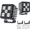 antom 2 Pezzi Fari LED 28000 Lumen Fari Aggiuntivi 12V 24V IP68 Con Chip LED Di Alta Qualità Per SUV, UTV, Escavatori, Trattori, ATV Fuoristrada.