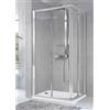 NOVELLINI Star 2.0 A lato box doccia 1 anta scorrevole e 1 anta fissa 96/102 codice prod: STA2A96L-11A