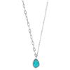 ANIA HAIE Collana da donna collezione turning tides. Gioiello realizzato in argento 925 placcato rodiato con turchese. Gioiello con chiusura a moschettone. Lunghezza collana: 40cm. Allungo: