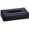 VINN DUNN BESPOKE VINN DUNN - Dispenser rettangolare per fazzoletti, dispenser per fazzoletti Kleenex per il viso, dispenser per tovaglioli, per bagno, piano di lavoro, tavolo da trucco, colore: nero