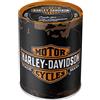 Nostalgic-Art Salvadanai retrò, 1 l, Harley - Genuine Logo | original Harley-Davidson license product (OLP), salvadanaio in metallo, design vintage, Idea regalo per motociclisti