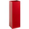 Neustein Portaombrelli rosso con design moderno in metallo per casa e ufficio, 2 ganci, 2 vaschette estraibili, 15,5 x 15,5 x 49 cm, quadrato, portaombrelli