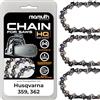 Mamuth Wild Nature Husqvarna 362 - Catena per motosega, 40 cm, 1,5 mm, 66 TG, per Husqvarna 359, 362