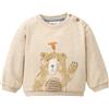 People Wear Organic Felpa baby in cotone biologico Hello Bear - col. sabbia