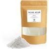 ERBOTECH, Agar Agar, Gelatina Alimentare in Polvere, Gelificante 100% Vegetale per la Preparazione di Dessert, Creme e Budini, Vegan, 400 gr