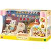 SYLVANIAN FAMILIES Jeu de Restauration - SYLVANIAN FAMILIES - Stand de Hamburgers - Papa Chat Latté et Scooter