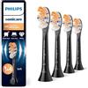 PHILIPS Sonicare A3 Premium All-in-One, testine di ricambio originali, nero, confezione da 4, HX9094/88, Nuovo, 4 Testine
