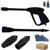 parpyon® Kit Accessori idropulitrice Annovi reverberi - Black Decker Pistola, Lancia, Tubo, Testina ugello per Idropulitrice AR Blue Clean con Attacco rapido per Tubo Acqua ricambi (KIT59P)