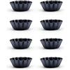 Pyuyan 8 Pezzi Stampi di Crostate di Uova, Stampo per Mini Crostate, 6,5 cm Uovo Stampo per Crostata, Riutilizzabile Stampo Crostata Cupcake, per Budini, Muffin, Torte, Biscotti, Cioccolati, Dessert