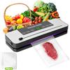 LURICO Macchina Sottovuoto 7 in 1 Macchina Sottovuoto per Alimenti con 50 Sacchetti Sottovuoto, Macchina Sottovuoto Professionale con Taglierino, Ideale per Alimenti Secchi e Umidi, Cucina Conservazione