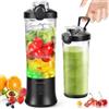 DoubleCare Frullatore Portatile,USB Mini Frullatore 600 ml Grande Capacità e 4000mAh Batteria,6 Lame 3D e IPx67 Waterproof, Motore da 270w per Preparare Frappè e Frullati, per Casa/Ufficio/Esterno