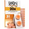 Udivita 20 Capsule Essiccanti per Apparecchi Acustici UdiDry Caps 3g 31mm - Capsule Deumidificanti con Indicatore di Colore - Gel di Silice di Alta Qualità per Contenitori di Asciugatura
