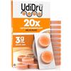 Udivita 20 Capsule Deumidificanti per Apparecchi Acustici UdiDry Caps 3g 31mm Anti Umidità con Indicatore di Colore - Capsule Essiccanti Assorbi Umidità con Gel di Silice di Alta Qualità per Asciugatura