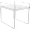 Alipis Ripiano Dell'armadio Armadietti Organizzatore Organizer Sotto Il Lavello Bagno Ripiani Da Appoggio Per Armadio Espandibili Cucina Scaffali Multifunzione Ferro Da Stiro Bianca