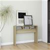 SKM Tavolo Consolle Rovere Sonoma 105x30x80 cm in Truciolato
