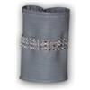 Pour Sasha by Nath Déco 272334-03 - Set da 6 fermatovaglioli in Similpelle/PVC/Poliestere/Poliuretano, 10 x 15 x 10 cm, Colore: Grigio