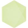 Amscan - Set di 6 piatti decorativi verdi, 26,2 x 22,5 cm, per feste in materie prime rapidamente rinnovabili, per compleanni, barbecue, giubilei, ecc.