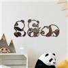 Wallity Hanah Home Accessorio decorativo da parete in metallo dipinto a mano (3 pezzi) | colori antichi | Dimensioni: 26 x 18 cm, 27 x 20 cm, 18 x 28 cm | arredamento unico ed elegante per la casa