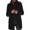 MJGkhiy Cappotto Donna Invernale Elegante Giacca Blazer Moda Giaccone Con Collo Cardigan Lana Giubbotti Tinta Unita Giacche Con Cappuccio Trench Giubbini Abbigliamento Donna Firmato