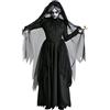 Generico Halloween Costumi da Donna Pipistrello Nero Devil Vampire Witch Dress Accessori per Adulti Cosplay