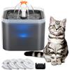 XINGGANG Fontanella per Gatti e Cani, Fontana per Gatti 2L, Fontana per Gatti Silenziosa, Fontanella per Cani, Fontanella Gatti con Luci A LED, 2 Litri, con Filtro A Carboni Attivi E Pompa dell'Acqua