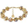Venetiaurum - Bracciale per Donna Con Perle 12mm In Vetro Originale Di Murano E Argento 925 - Gioiello Made In Italy Certificato