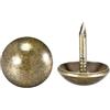 Unifizz 100 puntine decorative per tappezzeria, 11 mm x 13 mm, chiodini decorativi per mobili, color bronzo, per divani, sedie, testiere, tappeti, artigianato del legno