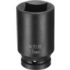 QUARKZMAN Presa 4 Punti Quadrata 3/4 Drive per Chiave Bussola Quadrata Metrica 27mm 40CR Nera Standard Chiavi Bussola per Ruote Chiave Bussola Pneumatica per Riparazioni Auto