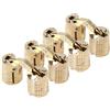 Garosa 4 pezzi Cerniere a Barile in Ottone 8mm, Scomparsa Armadietto con Angolo di Apertura 180° - Hinges per Mobili, Cerniere Nascoste per Ante (Confezione da 4)