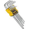 Tutee Set Chiavi Torx Chiavi a brugola Metriche,9 Pezzi,1.5MM-10MM Testa a Sfera Chiavi esagonali kit,Dotato di una staffa di bloccaggio in plastica Set Brugole Kit
