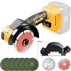 YWNYT Smerigliatrice angolare senza fili per batteria Dewalt 20V, 3 velocità 12000RPM Brushless batteria smerigliatrice angolare strumento, diametro disco 100mm, rettificatrice elettrica per taglio,