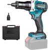 LIROPAU Pinza rivettatrice a batteria compatibile con batteria Makita 18 V-26 V, strumento elettrico senza spazzole con due modalità con testa rivetto M6 (senza batteria, senza caricatore)