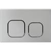 Mendorio Placca di Comando WC, Compatibile con Geberit Sigma, UP300 e UP320, Piastra Doppio Scarico, Dimensioni 243×163 mm, Completa di Set di Leve di Scarico e Telaio di Montaggio Opaco(Argento)