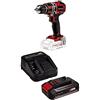 Einhell 4513887 Trapano Avvitatore a Batteria + Einhell Pxc Starter Kit 18 V, Batteria 2,5 Ah E Caricabatteria Power X-Change, Nero Rosso, 10 x 15 x 11.3 Cm