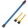 Elalove Tubo di prolunga per aspirapolvere, compatibile con Dyson V7/V8/V10/V11/V15, 73 cm, in alluminio leggero, ricambio (blu)