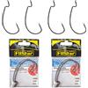 PRO FILSTAR Set di 4 Ami da Pesca Offset N7/0 - Ami per Esche Artificiali con Occhiello - Cheburashka Fishing Hook - Pesca Accessori - Attrezzatura da Pesca per Luccio e Trota Lago - Kit Pesca Jig