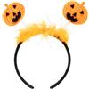 MAOSHYMS Cerchietto Zucca Halloween, Fascia per Capelli Zucca, Copricapo per Costume, Decorazioni per capelli, Accessori per Halloween Cosplay Mascherata Festa Decorazione (A)