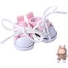 Mikovivi Scarpe di Tela per Bambole, Mini Scarpe Casual Kawaii Carine Accessori Vestiti di Giocattolo Peluche alla Moda per Bambole da 15 cm e 17 cm (Rosa)