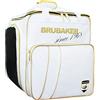 Brubaker 'Super Grenoble' Borsa porta scarponi con scomparto casco - Borsa sportiva con cerniera - bianco/oro