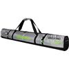 Brubaker Borsa da Sci Carver Tecpro - Borsa Porta Scarponi da Sciper 1 Paio di Sci + Bastoncini - Color Argento/Verde - 170 cm