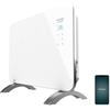 Cecotec Radiatore elettrico Energy Efficient Ready Warm 6650 Crystal Connessione Wifi, 1000 W, Termostato regolabile, Timer, Pedana, Protezione contro il surriscaldamento, silenzioso, bianco